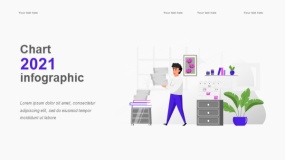 2.5D插画商业办公 团队会议PPT图表下载(7)