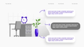 2.5D插画商业办公 团队会议PPT图表下载(9)