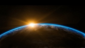 一张星空图片PPT背景图片(60)