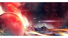 一张地球与宇宙图片大全PPT背景图片(91)