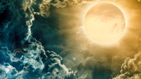 一张精美地球图片PPT背景图片(65)