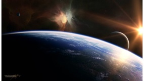 一张星辰大海梦幻图片PPT背景图片(133)