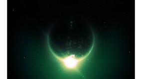 一张精美地球图片PPT背景图片(149)