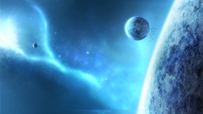 一张大气天空图片PPT背景图片(155)