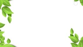 简易藤蔓花边PPT背景图片(26)