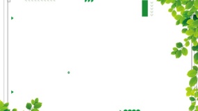简单漂亮植物边框图片PPT背景图片(37)