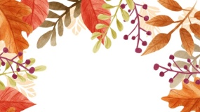 绿植边框简单又漂亮PPT背景图片(55)