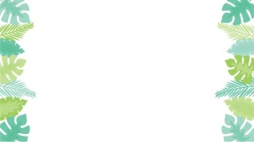 树叶边框PPT背景图片(82)