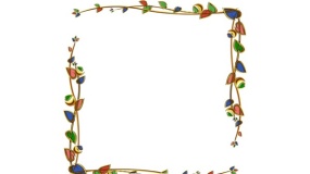 植物边框图片大全可爱PPT背景图片(96)