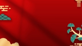 新春红色背景图PPT背景图片(26)