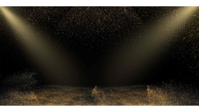 金色粒子图片PPT背景图片(10)