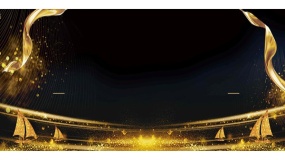 金色光线图片PPT背景图片(6)