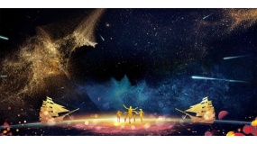 金色颁奖图片PPT背景图片(7)