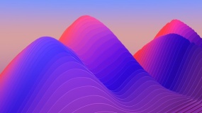 彩色折叠背景图PPT背景图片(14)