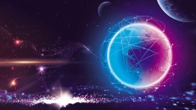 一张人工智能图片PPT背景图片