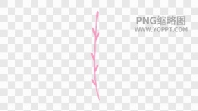 手绘彩色卡通花朵植物素材PNG图片35