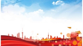 又红又专的PPT背景图片(47)