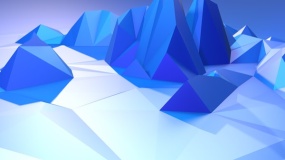 多彩立体低面多边形设计图片