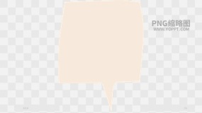 手绘数字便签边框对话框素材PNG图片23