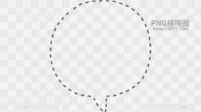 手绘数字便签边框对话框素材PNG图片298