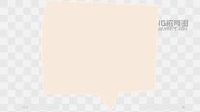 手绘数字便签边框对话框素材PNG图片36