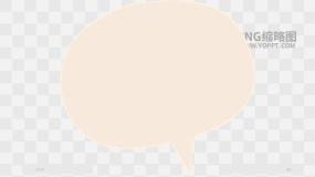 手绘数字便签边框对话框素材PNG图片40