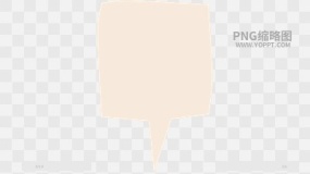 手绘数字便签边框对话框素材PNG图片53