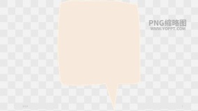 手绘数字便签边框对话框素材PNG图片7