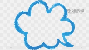 手绘数字便签边框对话框素材PNG图片72