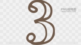 手绘数字便签边框对话框素材PNG图片76