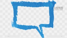 手绘数字便签边框对话框素材PNG图片78