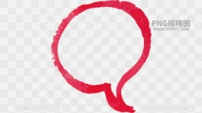 手绘数字便签边框对话框素材PNG图片83