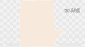 手绘数字便签边框对话框素材PNG图片9