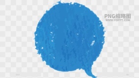 手绘数字便签边框对话框素材PNG图片93