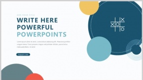 专业精美企业汇报必备商务多彩简洁图表30页 PPT模板下载