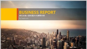 精美设计商业品牌推广专用红黄色杂志风格PPT模板下载